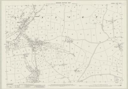 Cornwall XXXIV.9 (includes: Lanivet) - 25 Inch Map