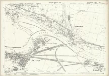 Northumberland (Old Series) XCVII.5 (includes: Blaydon; Newburn; Newcastle Upon Tyne) - 25 Inch Map