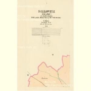 Dallowitz (Dallowic) - c1056-1-001 - Kaiserpflichtexemplar der Landkarten des stabilen Katasters