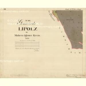 Lipolz - m1571-1-008 - Kaiserpflichtexemplar der Landkarten des stabilen Katasters