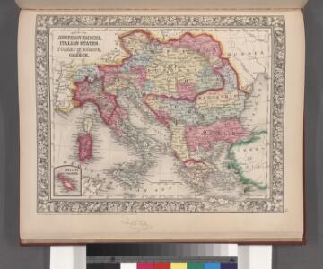 Map of the Austrian Empire, Italian States, Turkey in Europe, and Greece ; Maltese Islands [inset]
