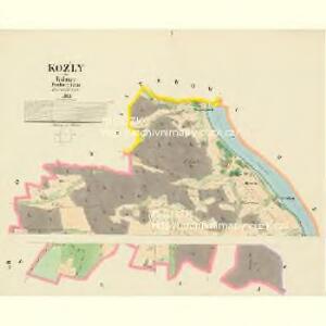Kožly - c3477-1-001 - Kaiserpflichtexemplar der Landkarten des stabilen Katasters