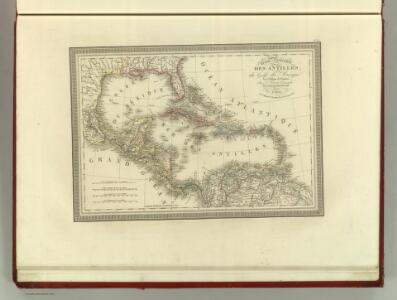 Carte Particuliere des Antilles du Golfe du Mexique avec l'Isthme de Panama.