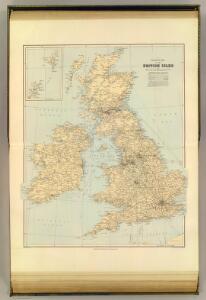 Railway map, British Isles.