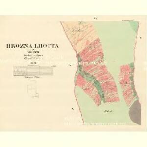 Hrozna Lhotta - m0909-1-006 - Kaiserpflichtexemplar der Landkarten des stabilen Katasters