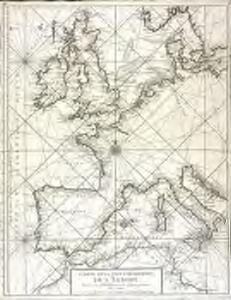 Carte des costes maritimes de l'Europe