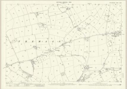 Cardiganshire XXX.15 (includes: Aber Porth; Llandygwydd; Llangoedmor; Verwig) - 25 Inch Map