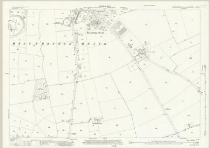 Lincolnshire LXXVIII.3 (includes: Bracebridge Heath; Branston and Mere; Waddington) - 25 Inch Map