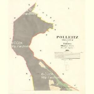 Polleitz (Pollečz) - m2350-1-001 - Kaiserpflichtexemplar der Landkarten des stabilen Katasters