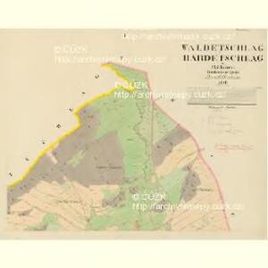 Waldetschlag und Hardetschlag - c1787-1-002 - Kaiserpflichtexemplar der Landkarten des stabilen Katasters