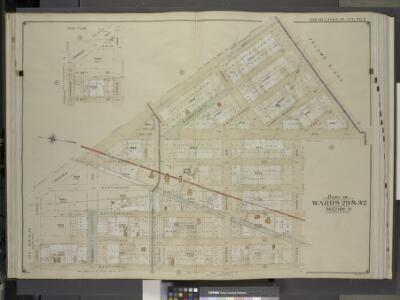 Brooklyn, Vol. 5, Double Page Plate No. 7; Part of    Wards 29 & 32, Section 15; [Map bounded by Remsen Ave., Avenue B, Ralph Ave.;    Including Tilden Ave. (Vernon Ave.), E. Fifty Fifth St., Lenox Road]; Sub Plan;  [Map bounded by Remsen Ave., E. 57t