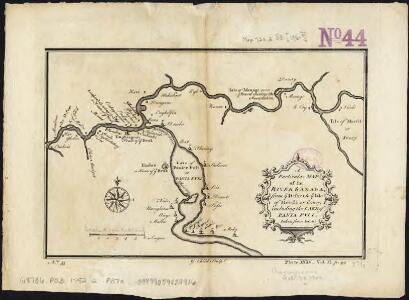 A particular map of the River Sanaga, from ye desart, to ye Isle of Morfil or Jvory, including the Lake of Pania Fuli