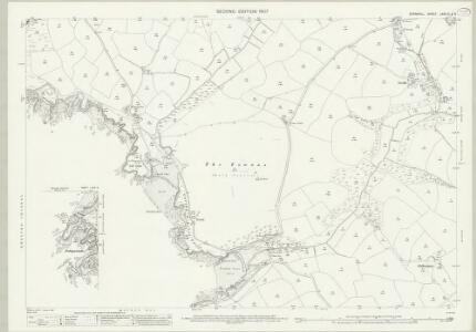 Cornwall LXXX.10 & 9 (includes: Cury; Gunwalloe; Mullion) - 25 Inch Map