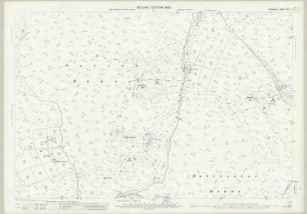 Cornwall XXI.5 (includes: Altarnun; Blisland; St Breward) - 25 Inch Map