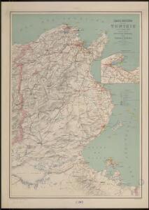 Carte routière de la Tunisie au 1er juillet 1905