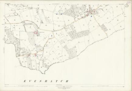 Worcestershire XXXIX.1 (includes: Acton Beauchamp; Bishops Frome; Cradley; Evesbatch) - 25 Inch Map