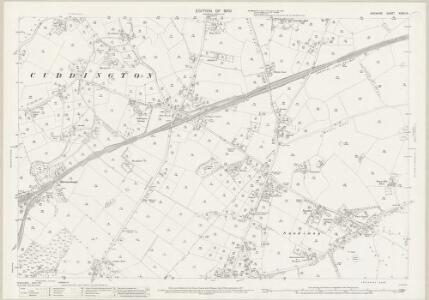 Cheshire XXXIII.15 (includes: Cuddington; Oakmere; Weaverham cum Milton) - 25 Inch Map