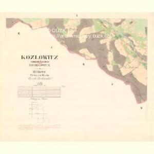 Kozlowitz - m1320-1-009 - Kaiserpflichtexemplar der Landkarten des stabilen Katasters