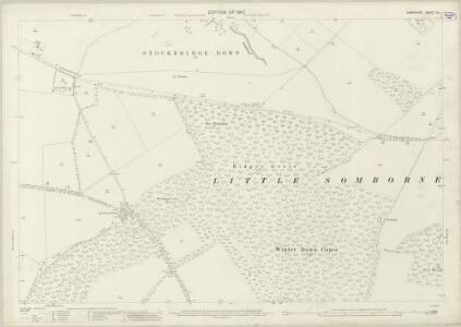 Hampshire and Isle of Wight XL.1 (includes: Kings Somborne; Little Somborne; Stockbridge) - 25 Inch Map