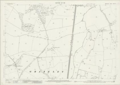 Berkshire XXXVII.14 (includes: Burghfield; Grazeley; Shinfield; Sulhamstead Bannister) - 25 Inch Map