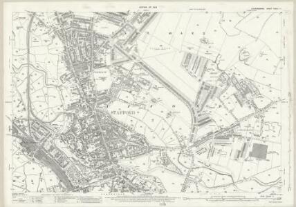 Staffordshire XXXVII.11 (includes: Hopton And Coton; Stafford) - 25 Inch Map
