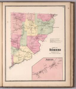Town of Somers, Westchester County, New York.  (Inset) Somers.