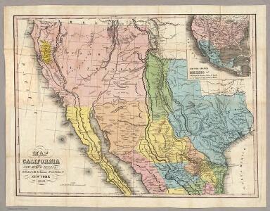 Map of California New Mexico Texas &c.