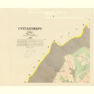 Unterzerekwe - c1266-1-001 - Kaiserpflichtexemplar der Landkarten des stabilen Katasters
