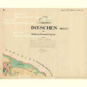 Doeschen - m0425-1-002 - Kaiserpflichtexemplar der Landkarten des stabilen Katasters