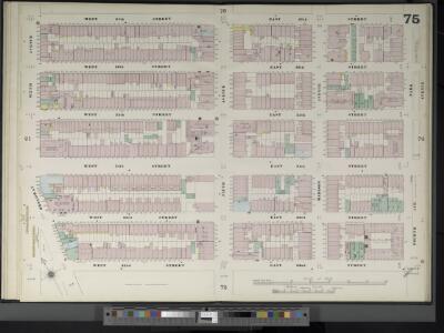 Manhattan, V. 4, Double Page Plate No. 75  [Map bounded by W. 37th St., E. 37th St., 4th Ave., E. 32nd St., W. 32nd St., 6th Ave.]