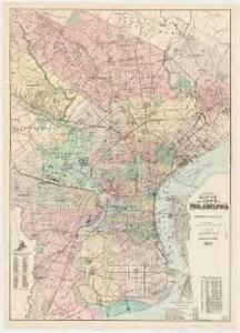 New map of the city of Philadelphia : from the latest city surveys : prepared for Gopsill's directories 1893