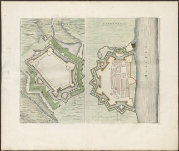 [Left] DAMVILLERS : [fortification plan]; [right] THEONVILLE [fortification plan]