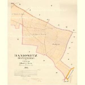Haniowitz - m0670-1-002 - Kaiserpflichtexemplar der Landkarten des stabilen Katasters