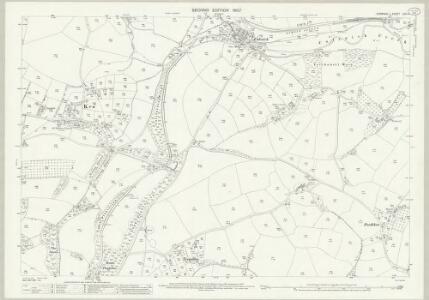 Cornwall LXIV.4 (includes: Kea; Truro) - 25 Inch Map