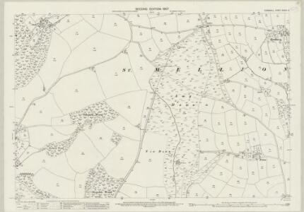 Cornwall XXXVII.2 (includes: St Mellion) - 25 Inch Map
