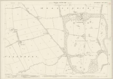 Northumberland (Old Series) LXXXVIII.5 (includes: Black Callerton; Newbiggin; Prestwick; West Brunton; Whorlton; Woolsington) - 25 Inch Map