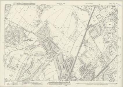Surrey XIX.1 (includes: Epsom; Ewell) - 25 Inch Map
