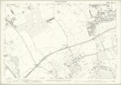 London (Edition of 1894-96) LXX (includes: Ealing St Mary; New Brentford; Old Brentford) - 25 Inch Map