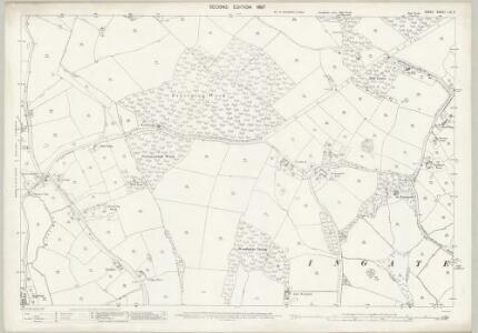 Essex (1st Ed/Rev 1862-96) LIX.4 (includes: Blackmore; Ingatestone and Fryerning) - 25 Inch Map