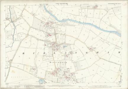 Worcestershire XLVIII.3 (includes: Birlingham; Defford; Eckington; Pershore) - 25 Inch Map
