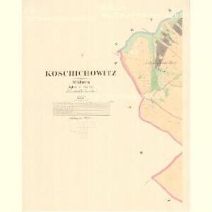 Koschichowitz - m1326-1-001 - Kaiserpflichtexemplar der Landkarten des stabilen Katasters