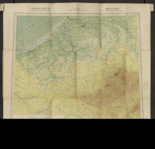 Belgique. Carte oro-hydrographique 1:500 000 = België oro-hydrografische kaart 1:500 000