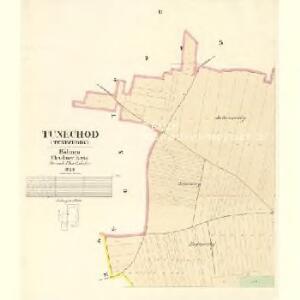 Tunechod (Tunechody) - c8109-1-002 - Kaiserpflichtexemplar der Landkarten des stabilen Katasters