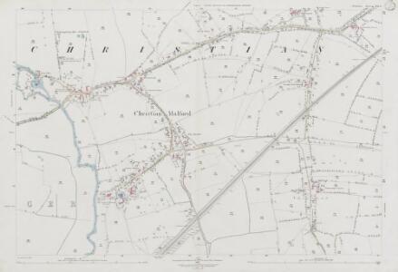 Wiltshire XX.4 (includes: Bremhill; Christian Malford; Sutton Benger) - 25 Inch Map