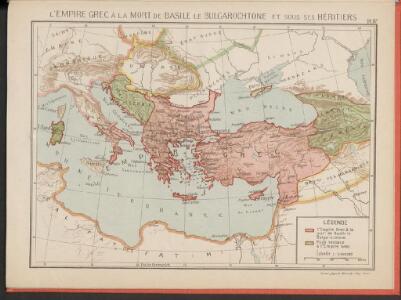 L'Empire Grec à la mort de Basile le Bulgarochtone et sous ses Héritiers