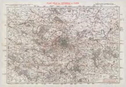 Plan vélo des environs de Paris : d'après les cartes de l'Etat-Major et du guide Baroncelli