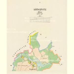 Kötschwitz - c2549-1-001 - Kaiserpflichtexemplar der Landkarten des stabilen Katasters