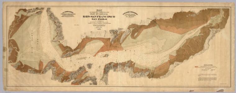Map exhibiting the salt marsh ... lands adjacent to the bays of San Francisco and San Pablo.