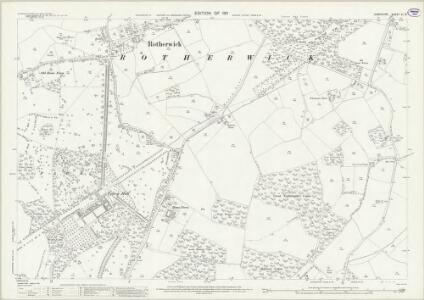 Hampshire and Isle of Wight XI.15 (includes: Hook; Newnham; Rotherwick) - 25 Inch Map
