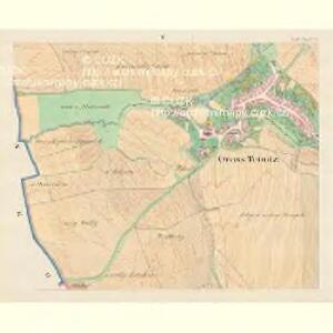 Gross Teinitz (Hruby Tenec) - m3339-1-005 - Kaiserpflichtexemplar der Landkarten des stabilen Katasters